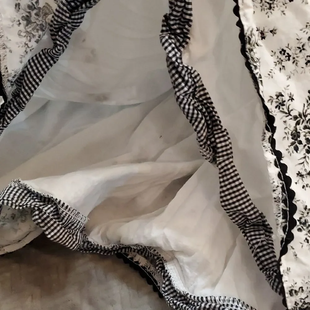 Poly & Friends Black and White Floral Toddler Dress 24 Months Formal